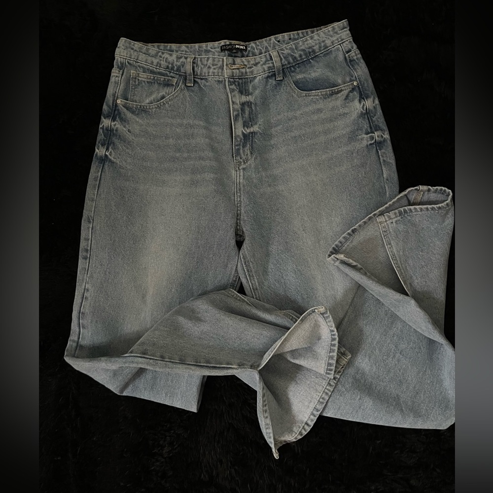 Straight Leg light wash jeans